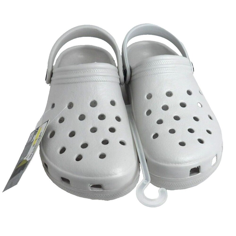Komodo Clogs New Water Shoes Gray Unisex M 8-9 W 10-11 Rubber Slip On 631703